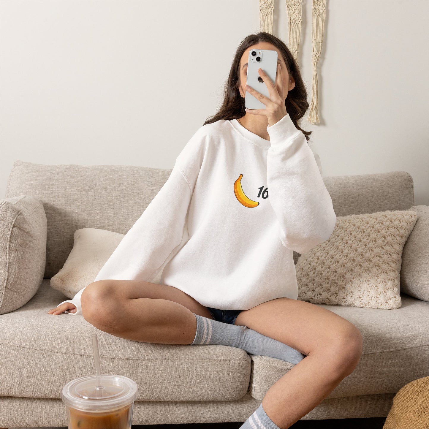 Banana 16 Crewneck Charles Leclerc Inspired Sweatshirt