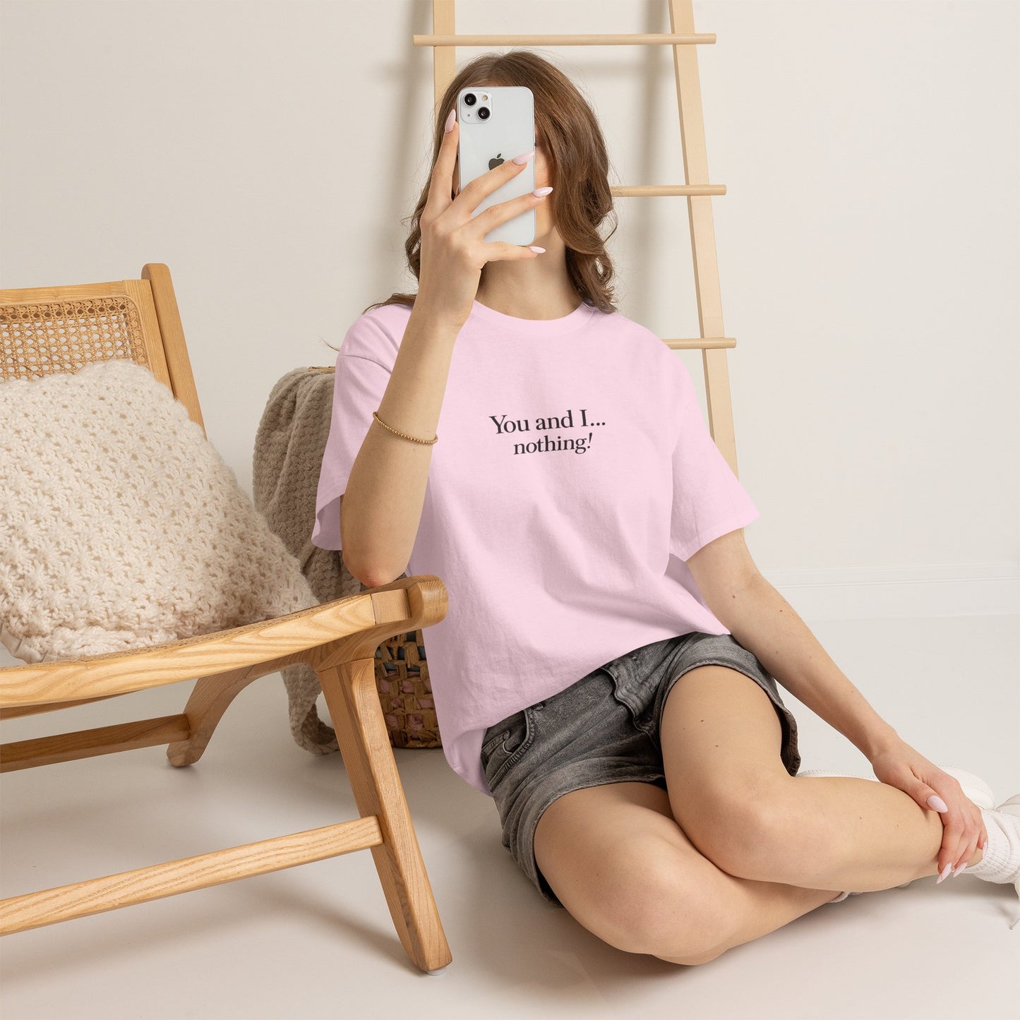 "You and I... nothing!" Minimalist Quote Tee
