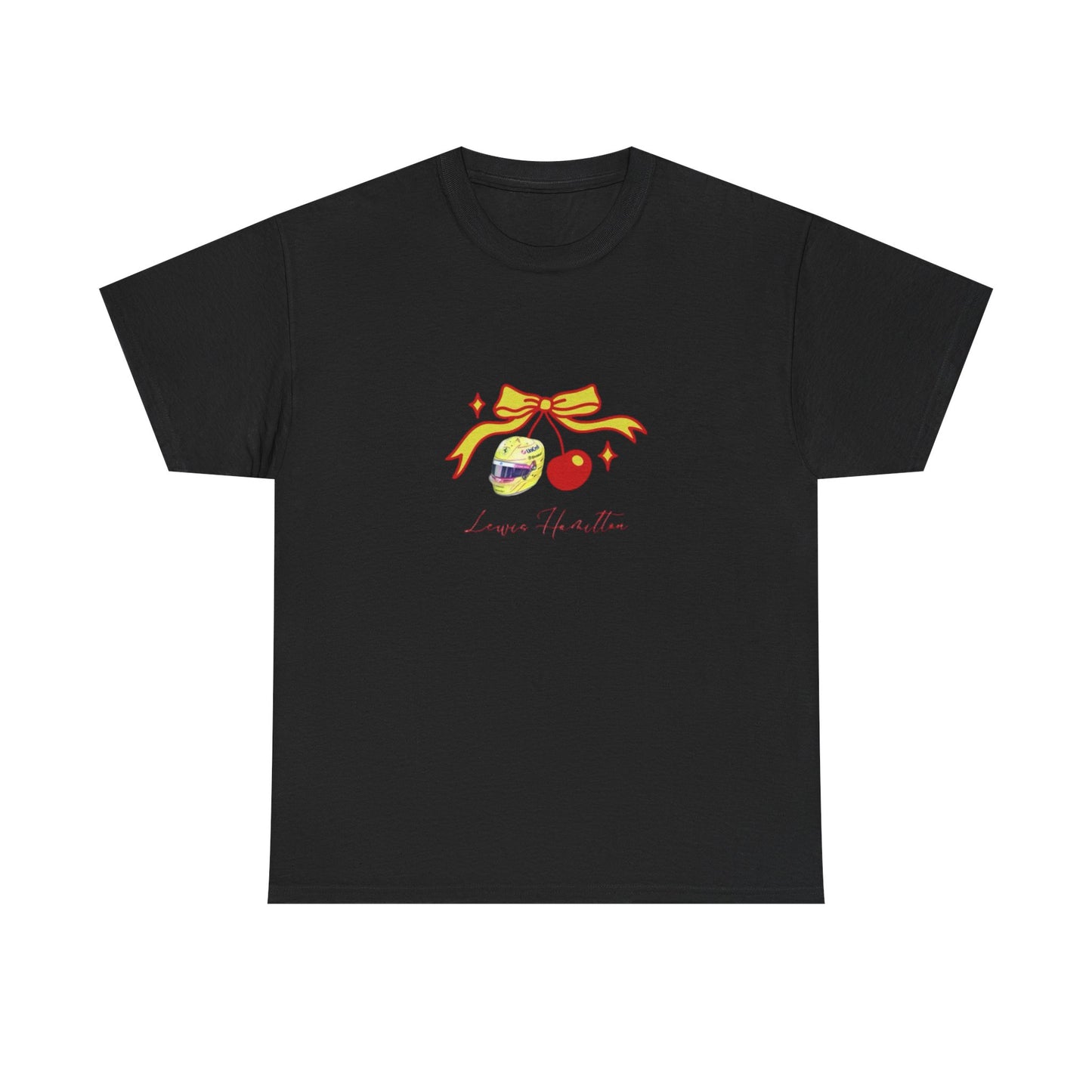 Lewis Hamilton Ribbon Ornament Tee | Cute Glass Baubles Illustration