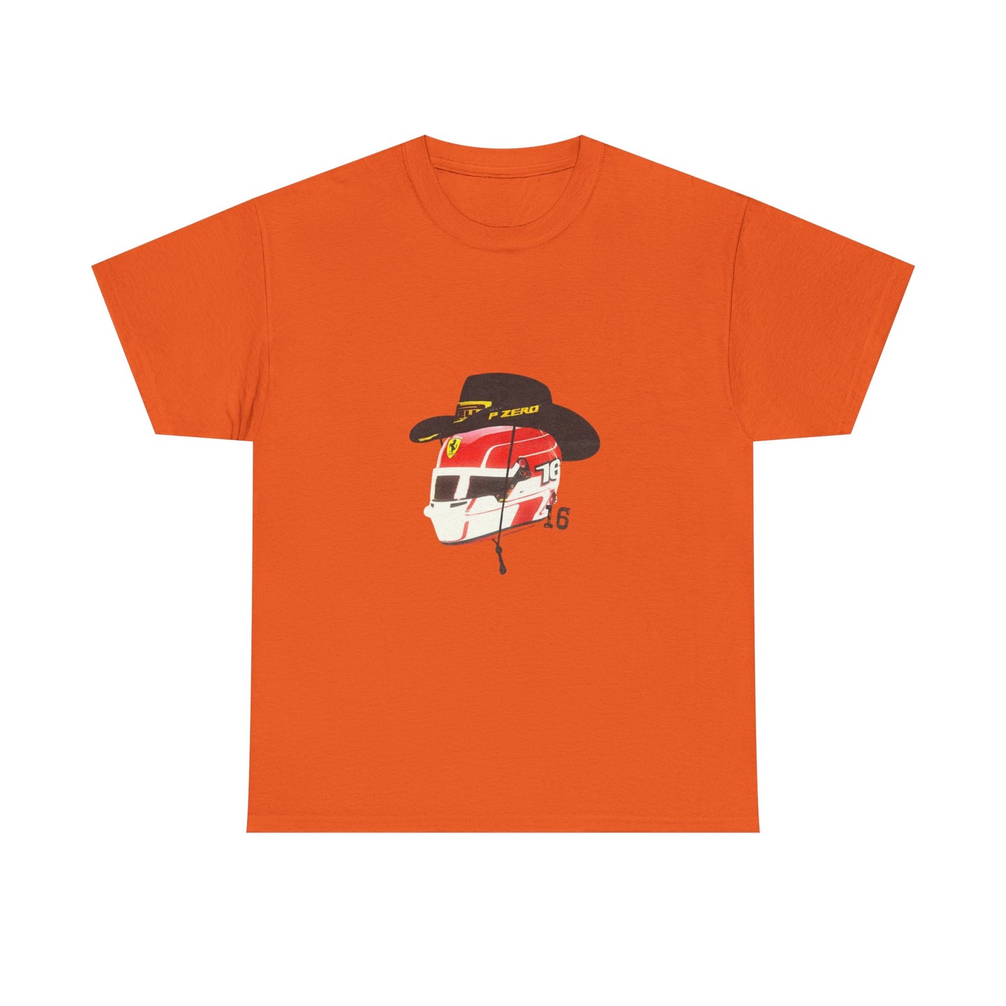 Cowboy Hat Leclerc Inspired Helmet T-Shirt