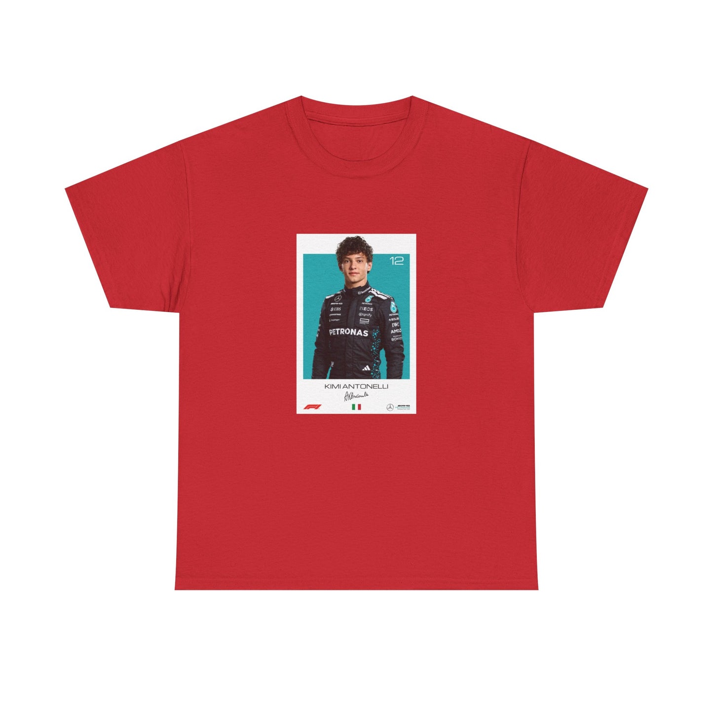 Kimi Antonelli Tee | Motorsport Helmet Graphic, Racing Suit