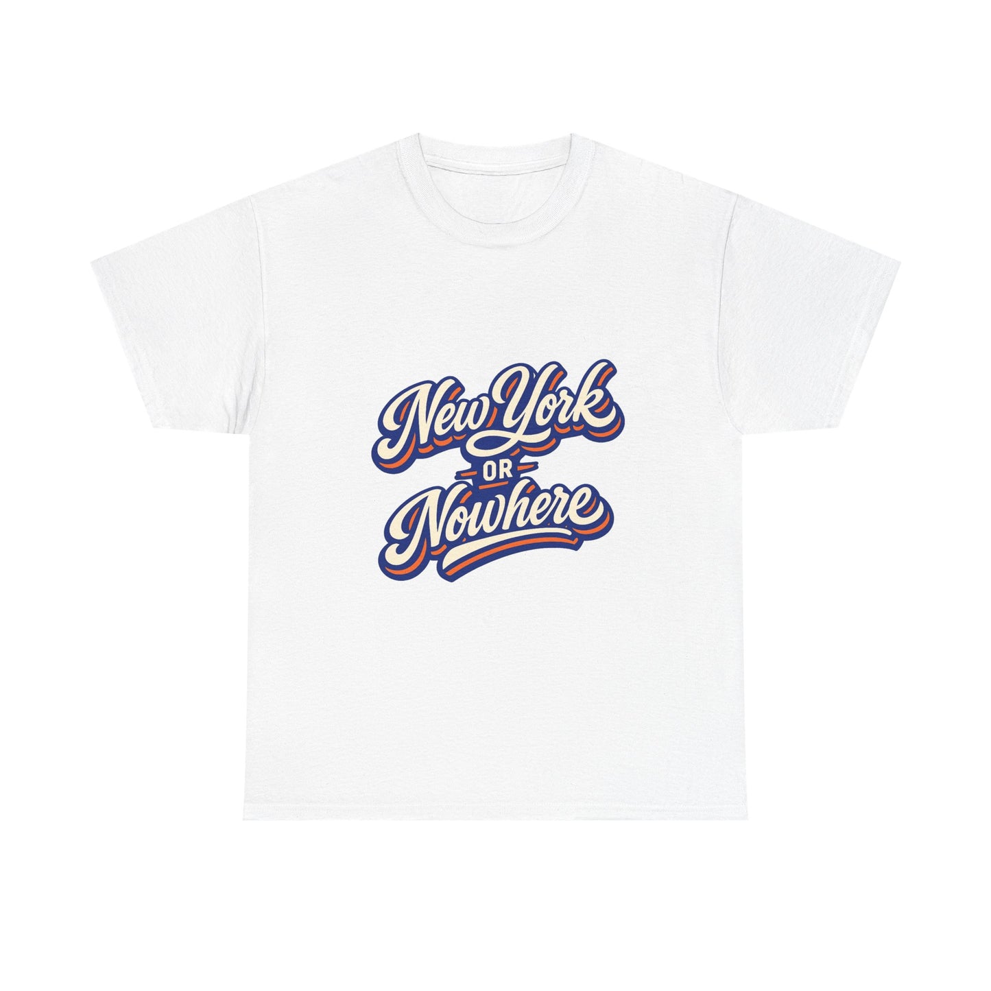 New York or Nowhere T-Shirt | Vintage Script NYC Tee