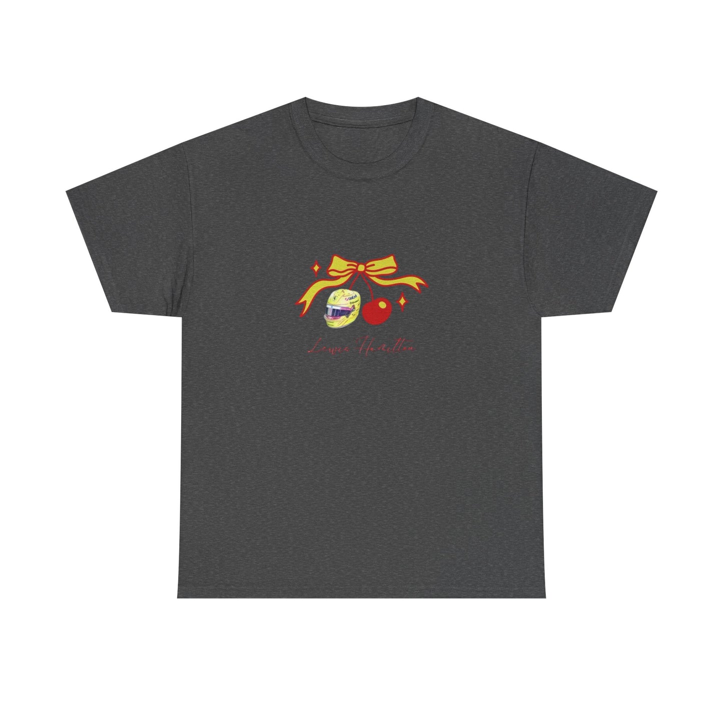 Lewis Hamilton Ribbon Ornament Tee | Cute Glass Baubles Illustration
