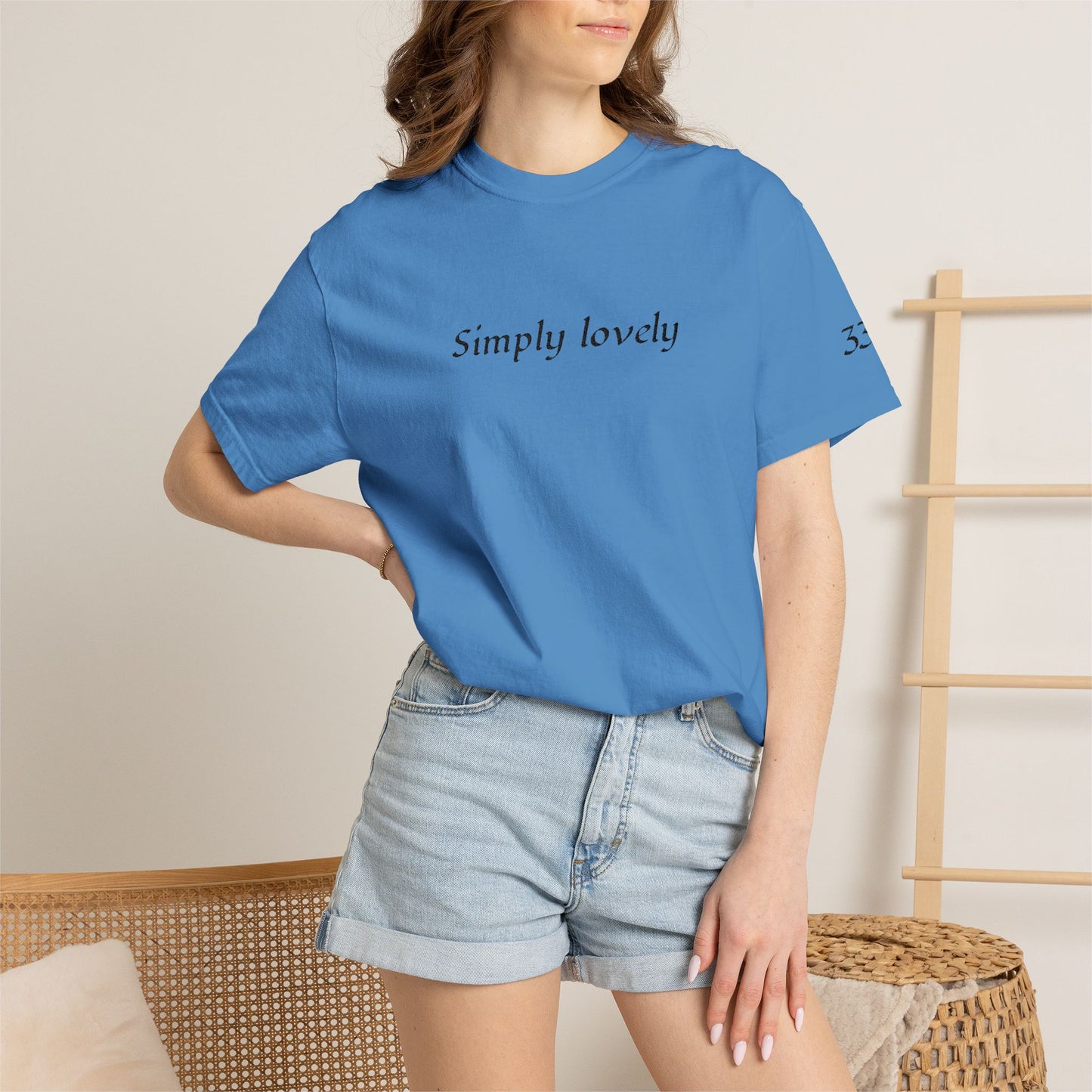 Simply Lovely Emroidered T-Shirt with 333 Angel Number