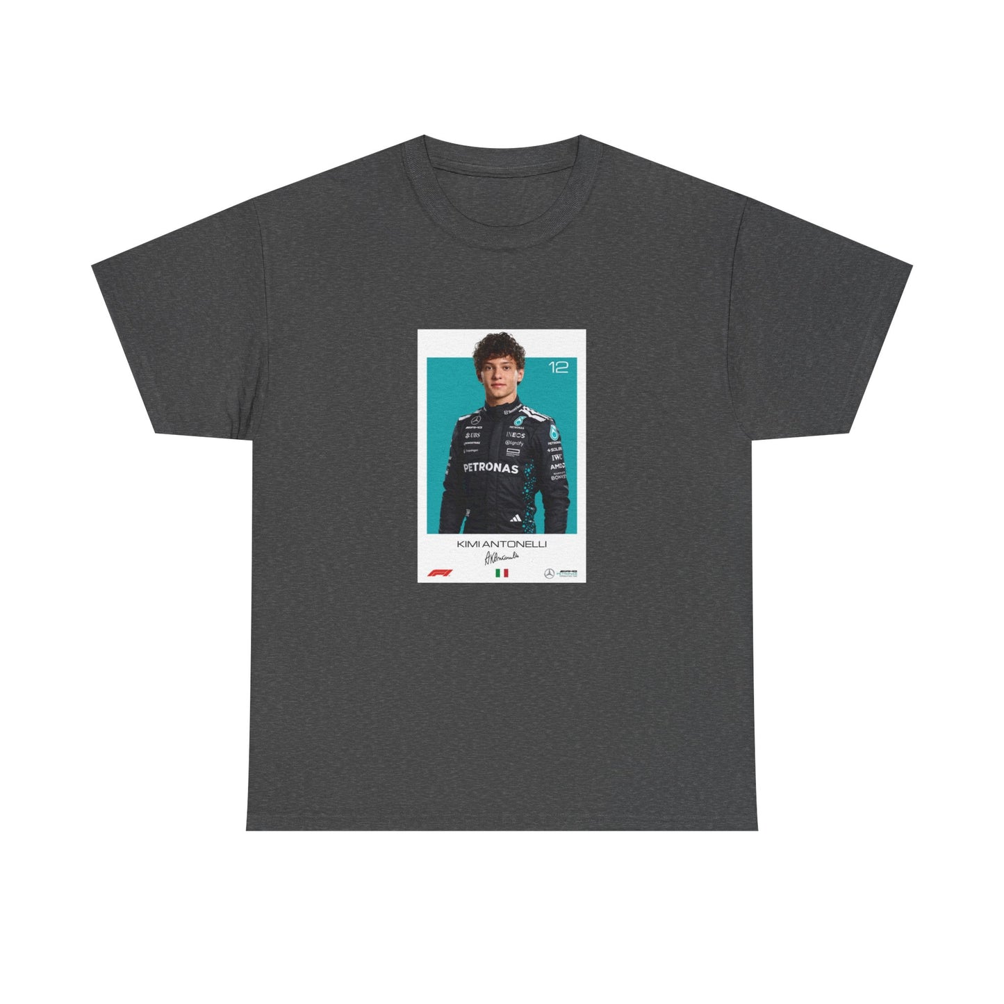 Kimi Antonelli Tee | Motorsport Helmet Graphic, Racing Suit