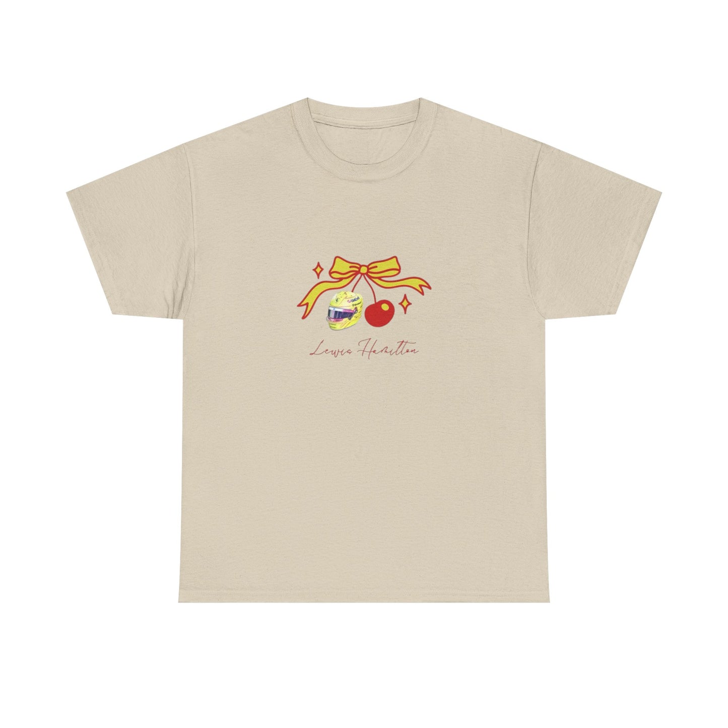 Lewis Hamilton Ribbon Ornament Tee | Cute Glass Baubles Illustration