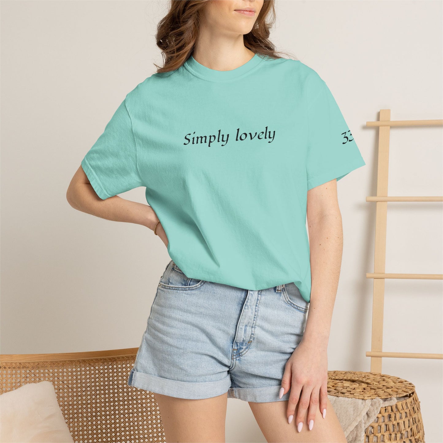Simply Lovely Emroidered T-Shirt with 333 Angel Number