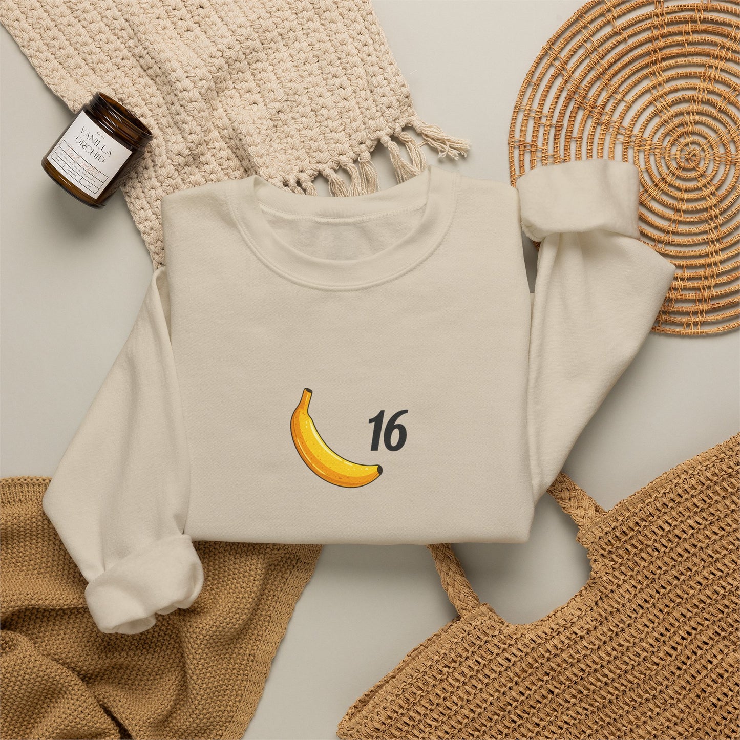 Banana 16 Crewneck Charles Leclerc Inspired Sweatshirt