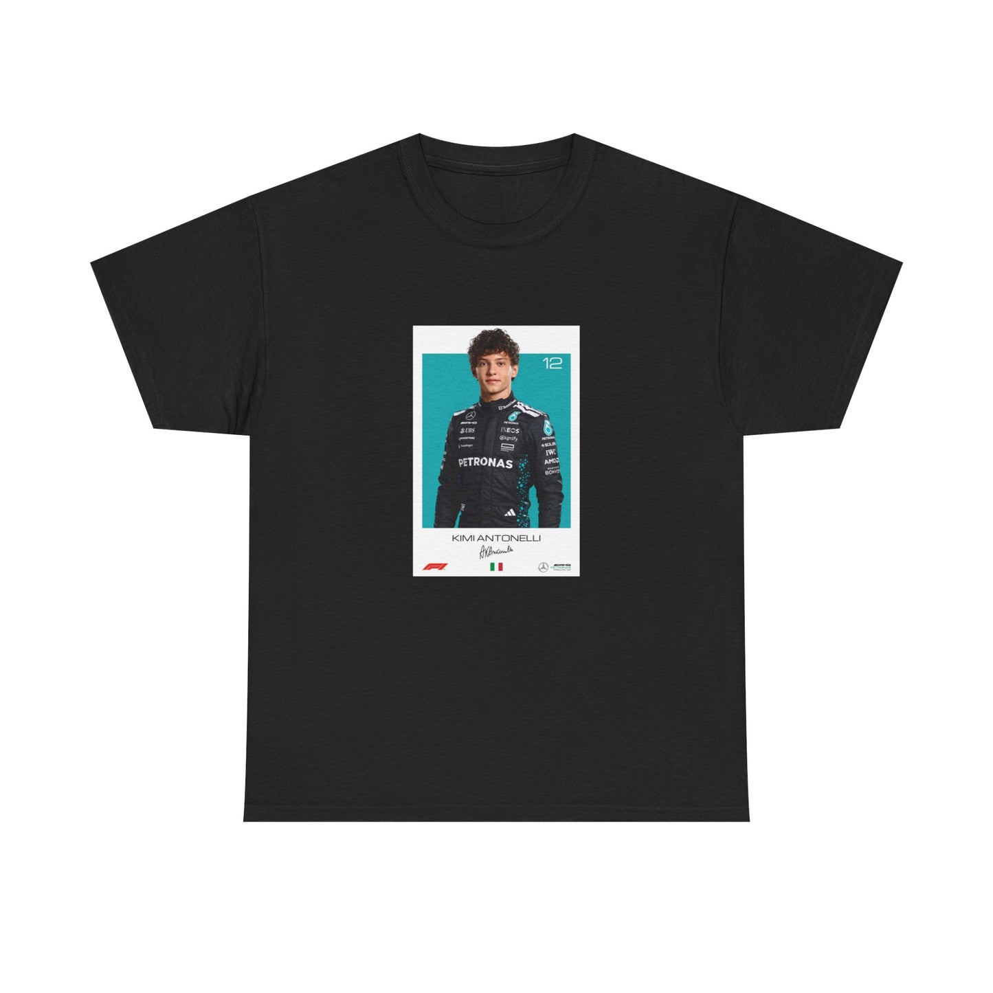 Kimi Antonelli Tee | Motorsport Helmet Graphic, Racing Suit