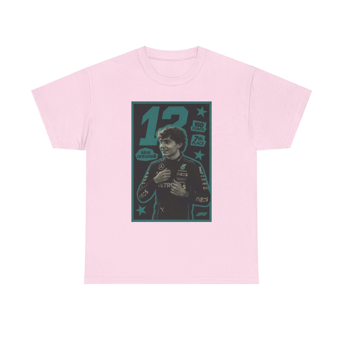 Kimi Antonelli Racing Driver Poster Tee | Motorsport Graphic Shirt