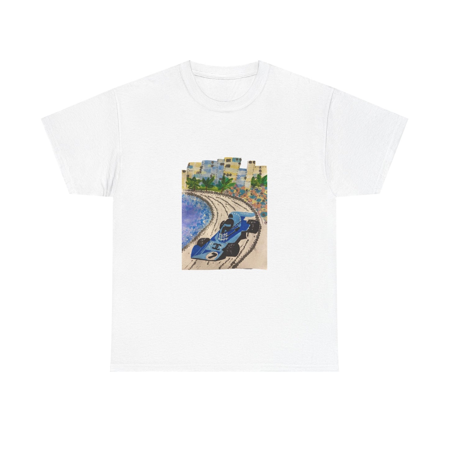 Retro tričko F1 Monako | Ilustrace Vintage Beach Drive