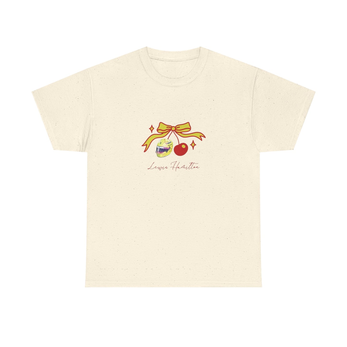 Lewis Hamilton Ribbon Ornament Tee | Cute Glass Baubles Illustration