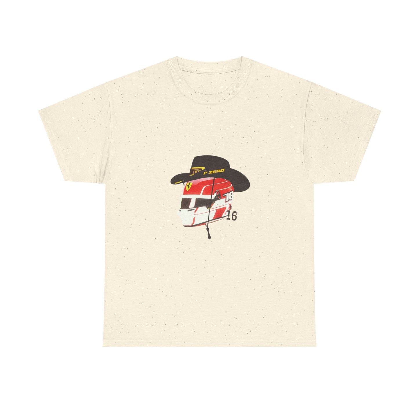 Cowboy Hat Leclerc Inspired Helmet T-Shirt