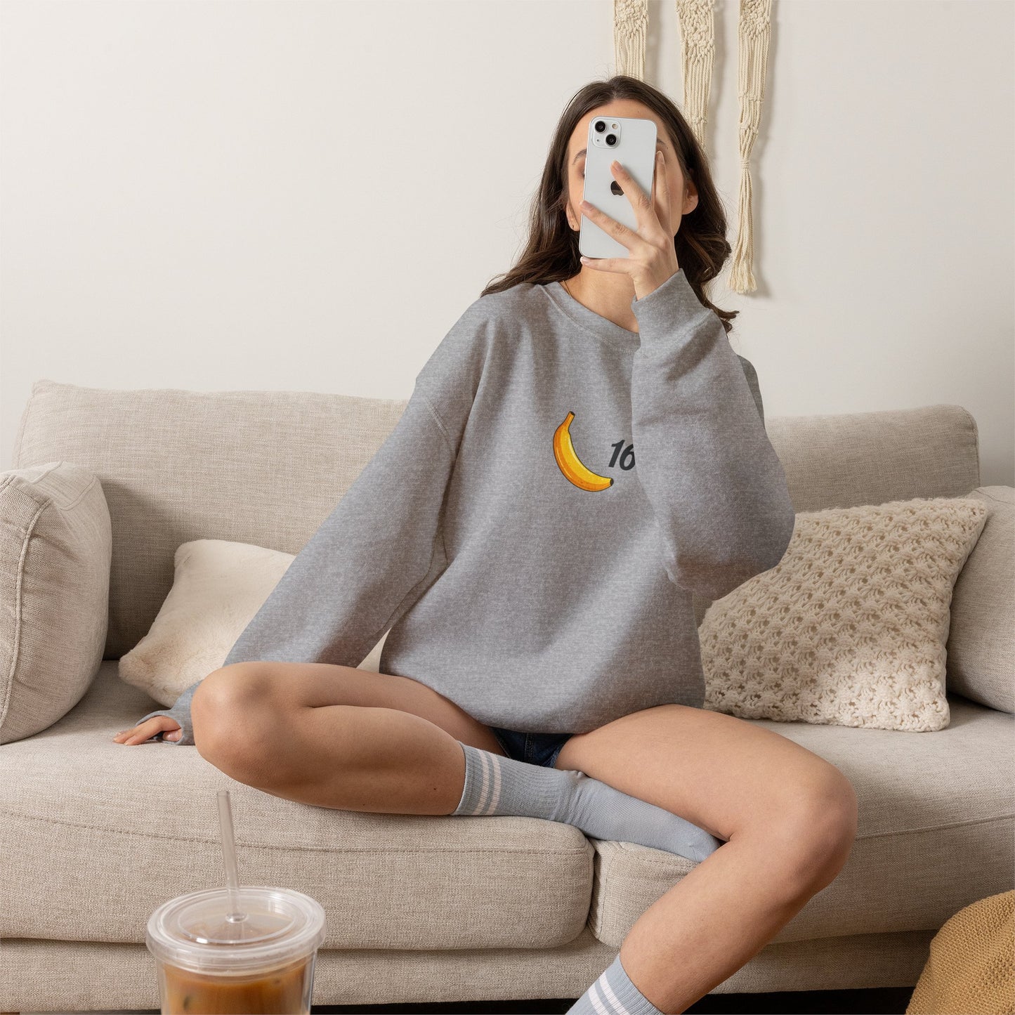 Banana 16 Crewneck Charles Leclerc Inspired Sweatshirt