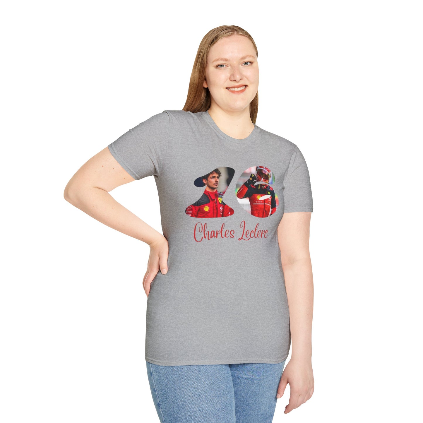 Charles Leclerc Photo Collage T-Shirt | F1 Racing Driver Tee
