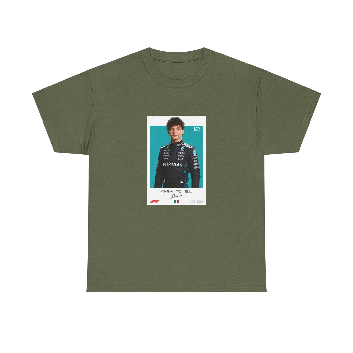 Kimi Antonelli Tee | Motorsport Helmet Graphic, Racing Suit