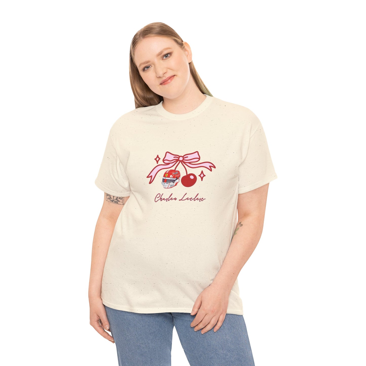 Charles Leclerc Aesthetic Cherry Candy Bow Tee