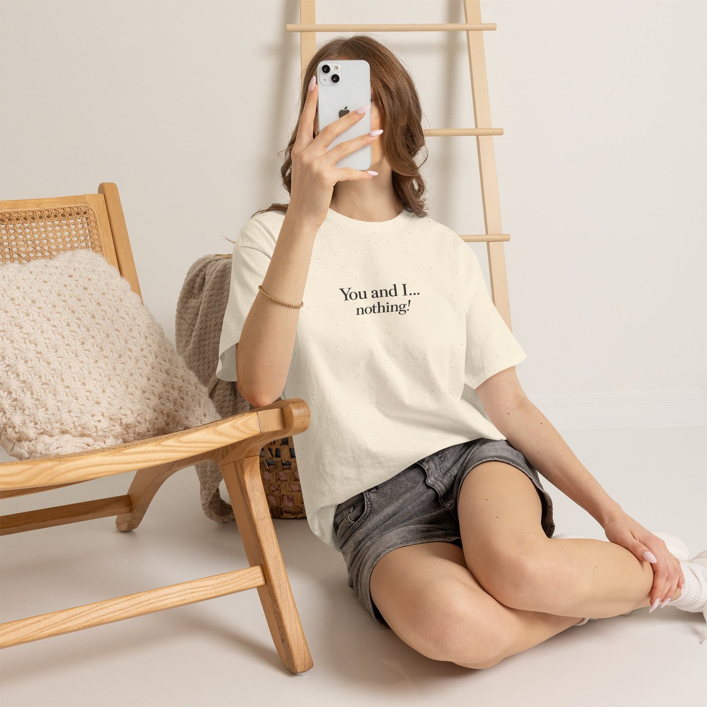 "You and I... nothing!" Minimalist Quote Tee