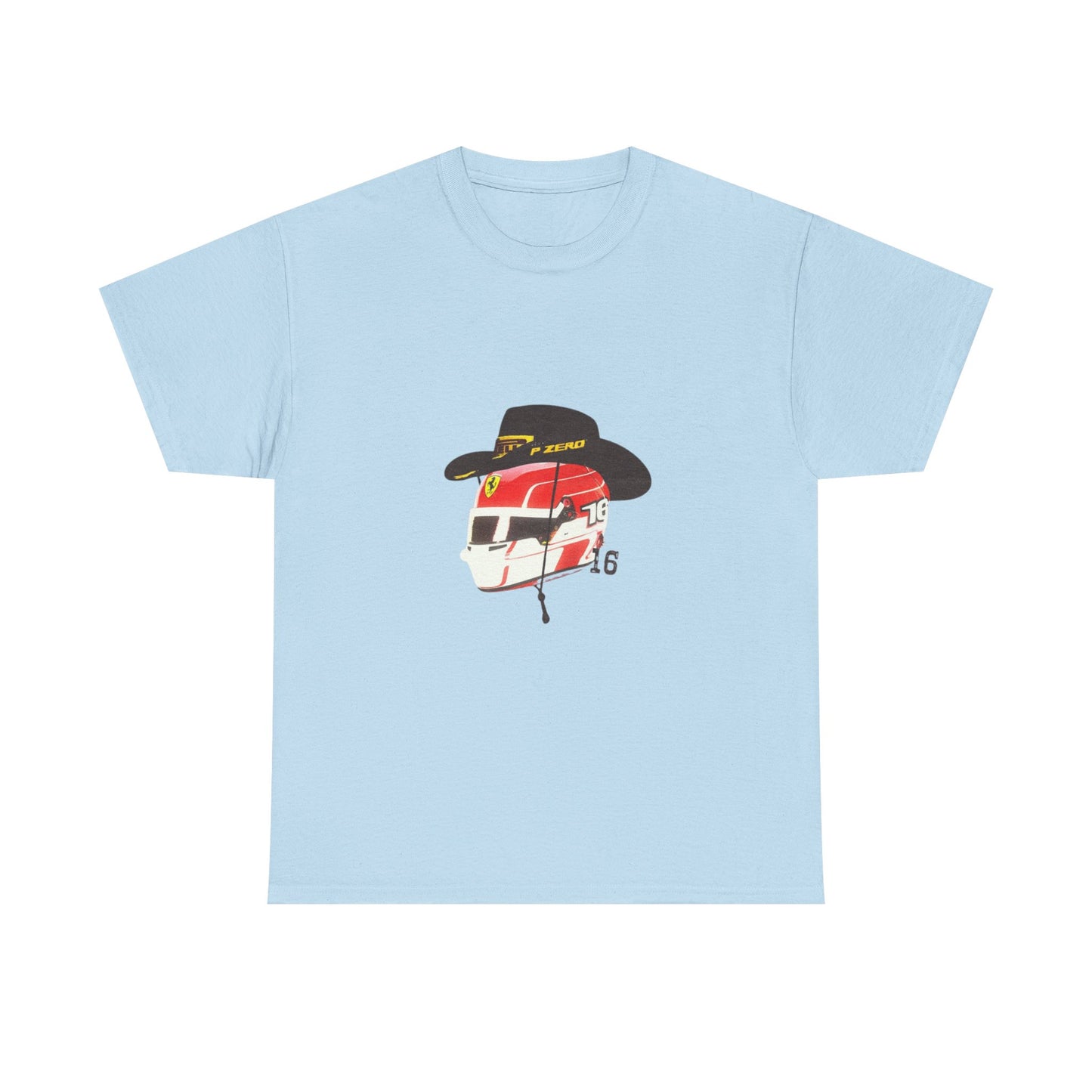 Cowboy Hat Leclerc Inspired Helmet T-Shirt