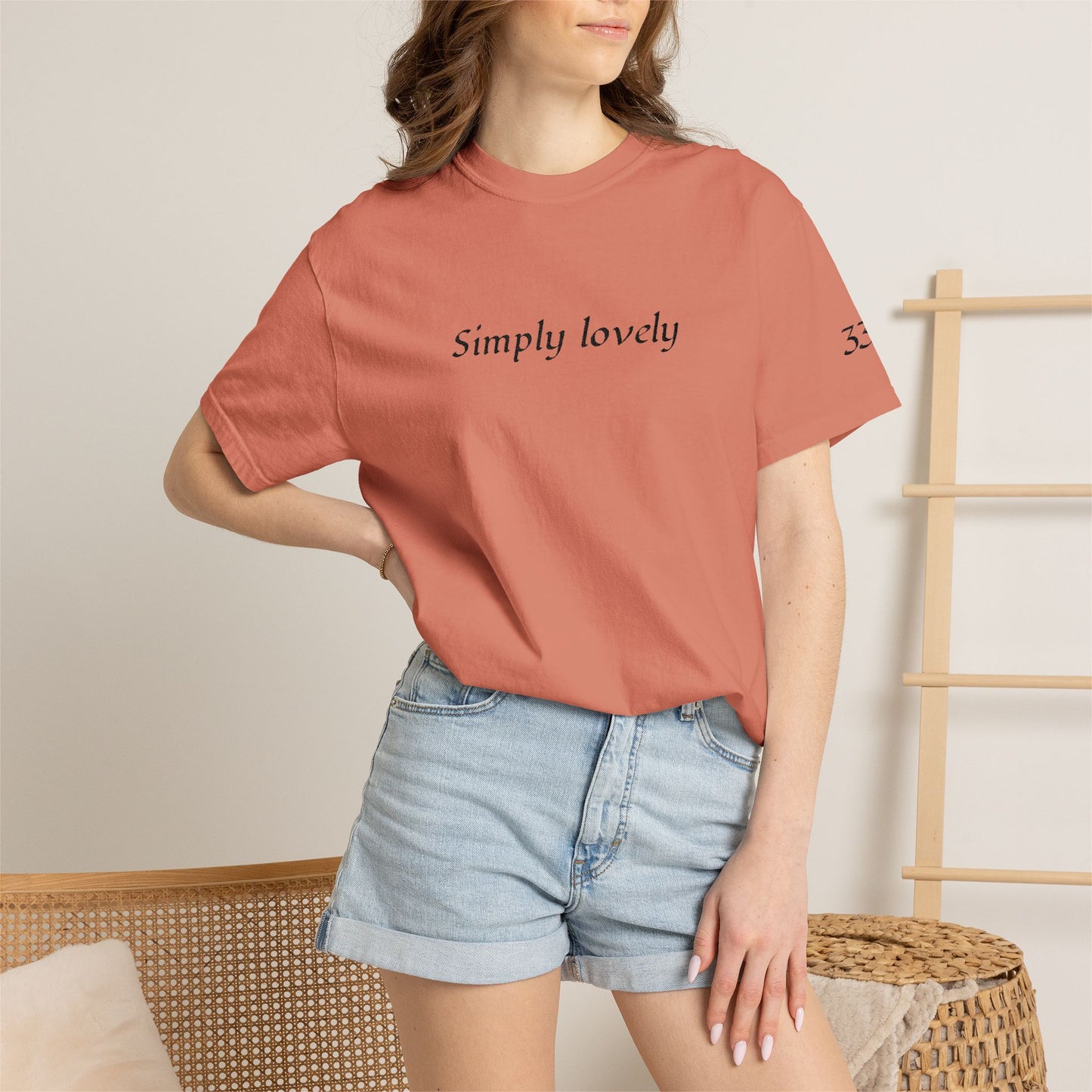 Simply Lovely Emroidered T-Shirt with 333 Angel Number