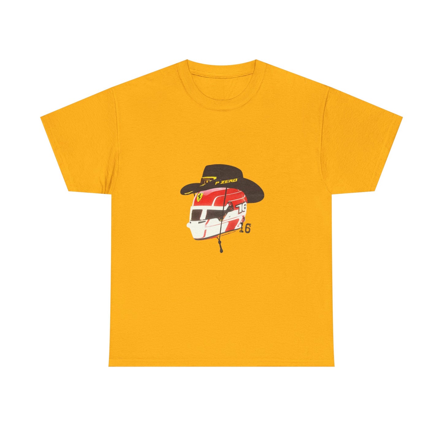 Cowboy Hat Leclerc Inspired Helmet T-Shirt