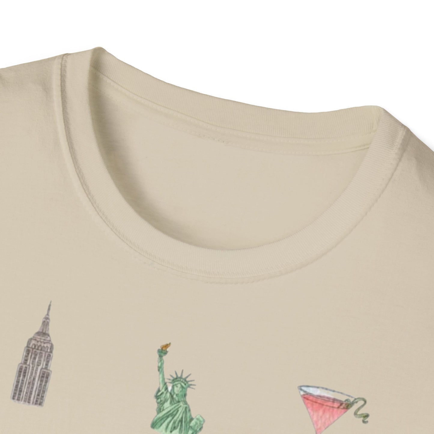 NYC Icons T-Shirt | Statue of Liberty, Taxi, Brooklyn Bridge, Yankees