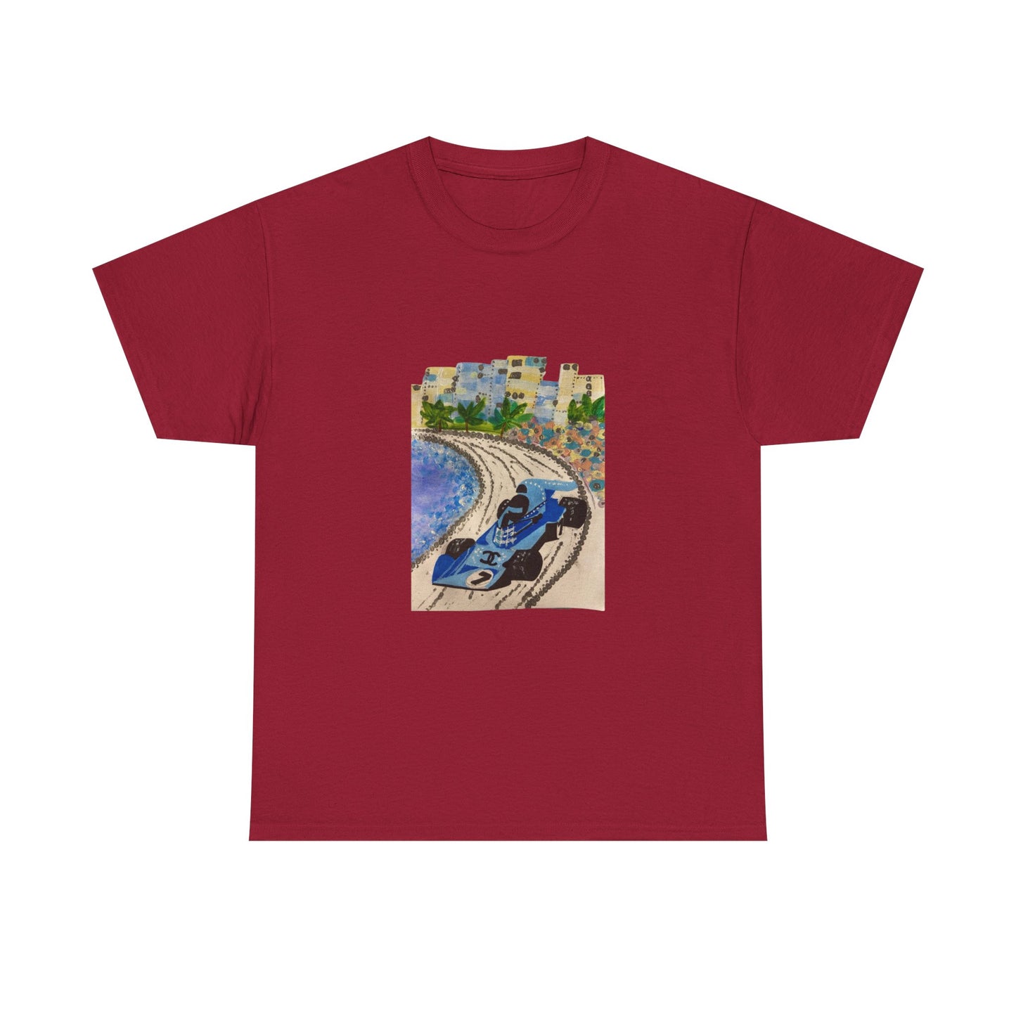 Retro tričko F1 Monako | Ilustrace Vintage Beach Drive