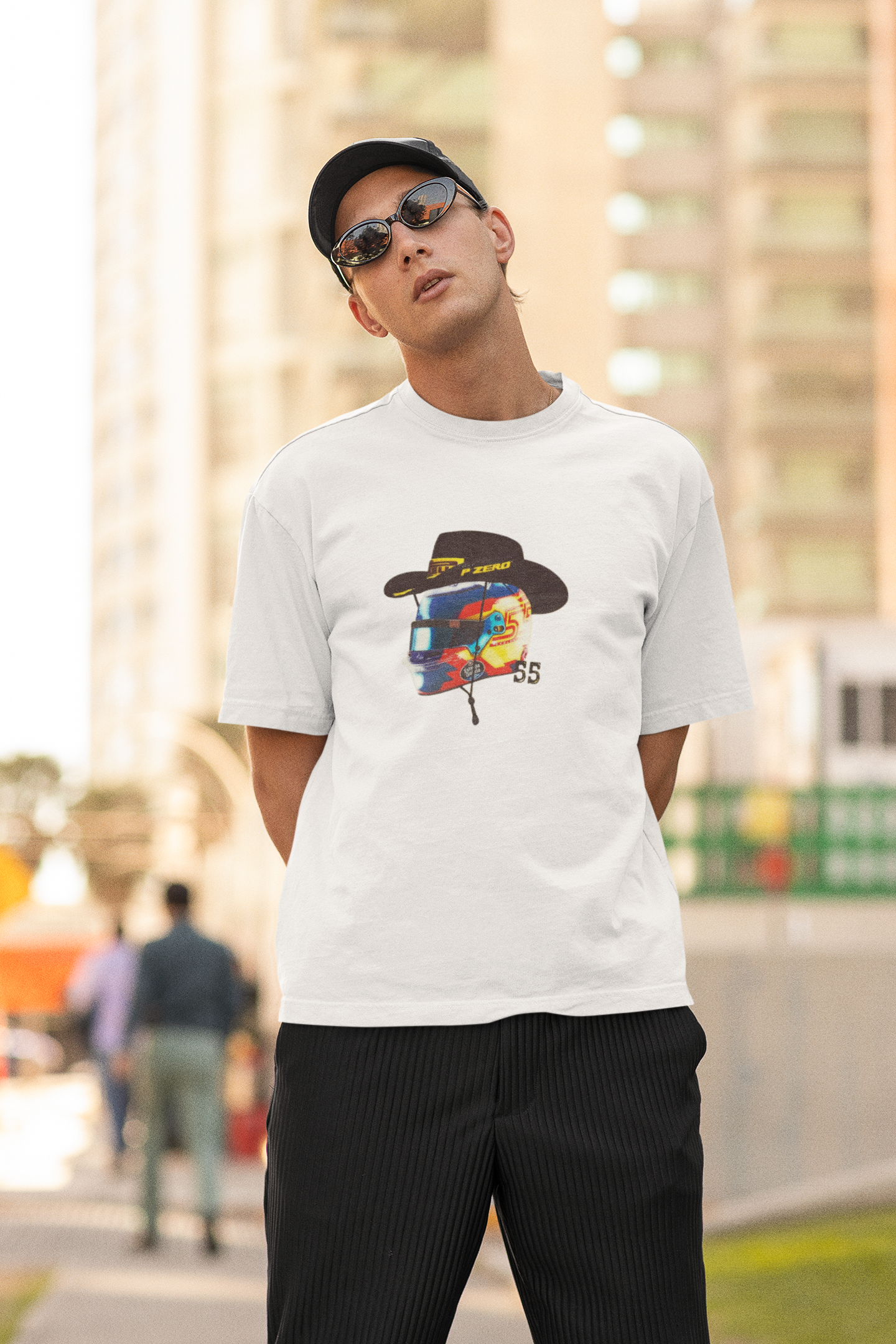 Cowboy Sainz Inspired Helmet T-Shirt