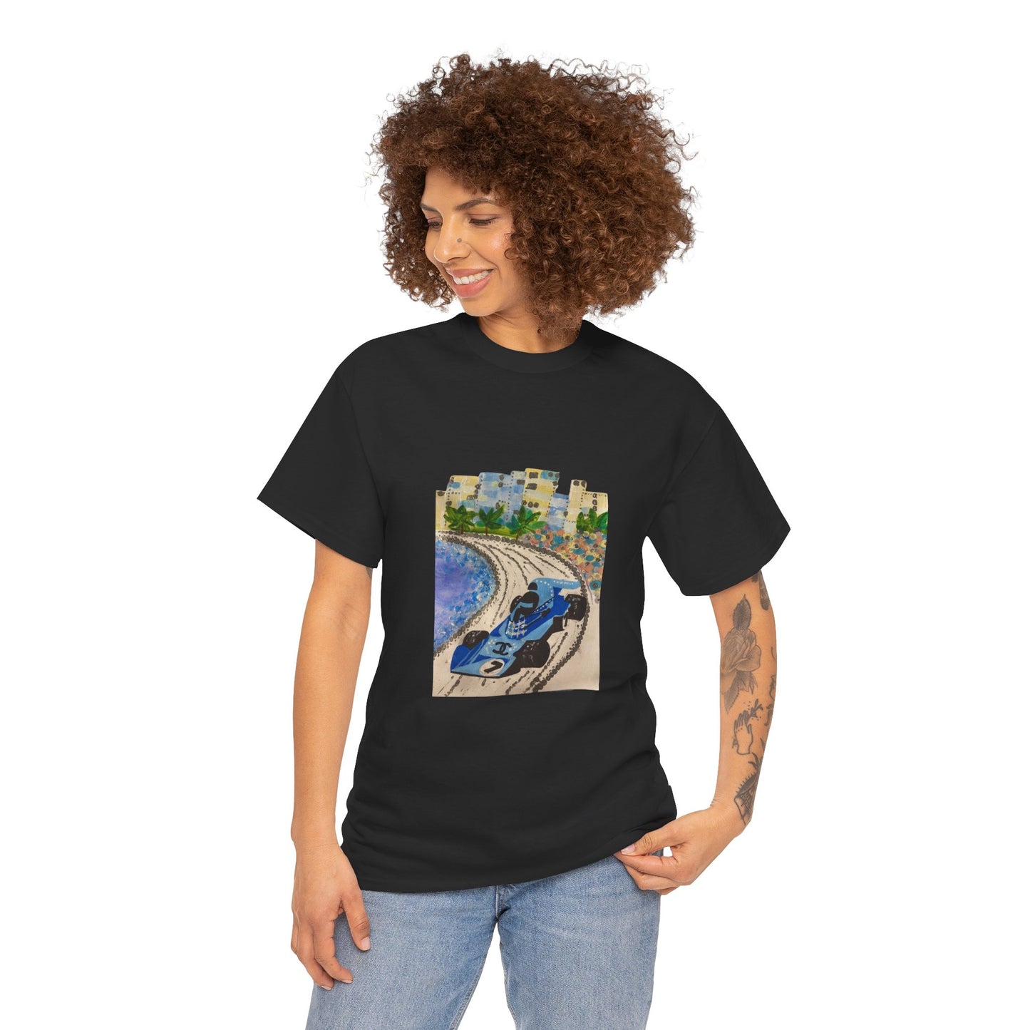 Retro tričko F1 Monako | Ilustrace Vintage Beach Drive