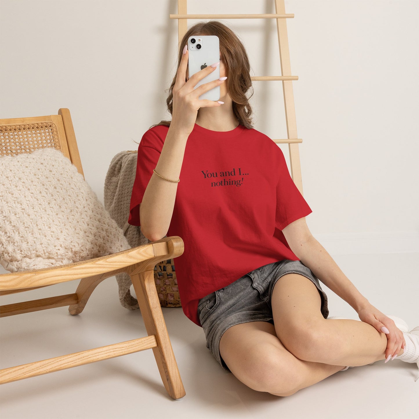 "You and I... nothing!" Minimalist Quote Tee