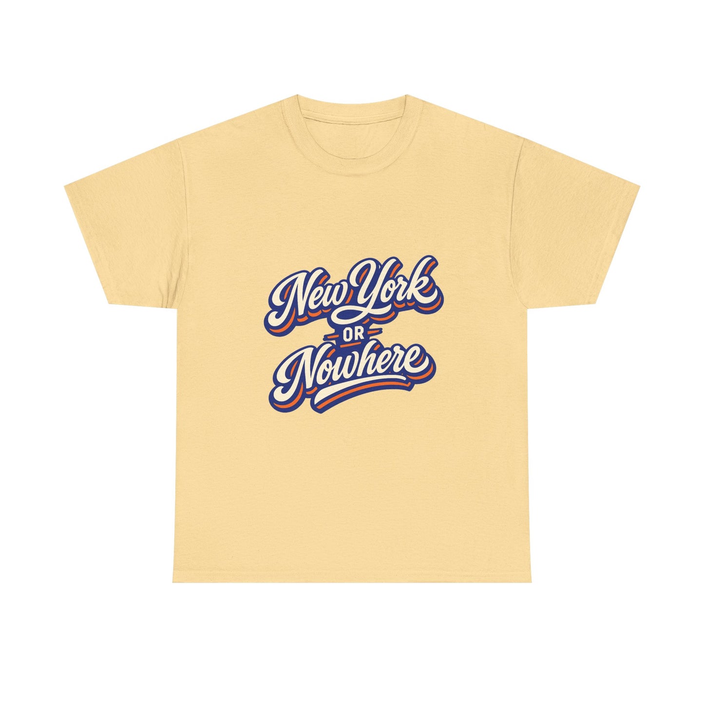 New York or Nowhere T-Shirt | Vintage Script NYC Tee