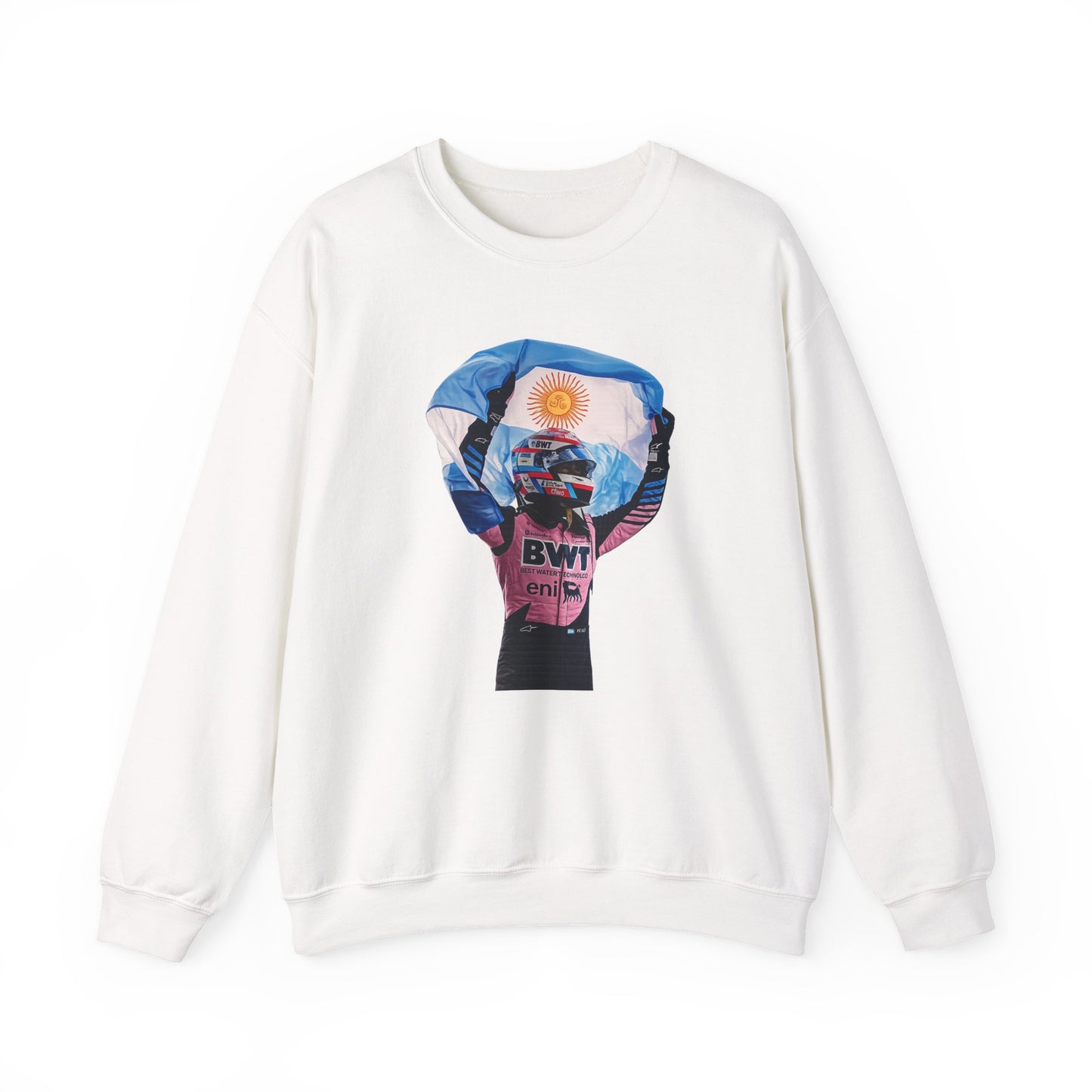 Franco Colapinto With Argentinian Flag Crewneck Sweatshirt