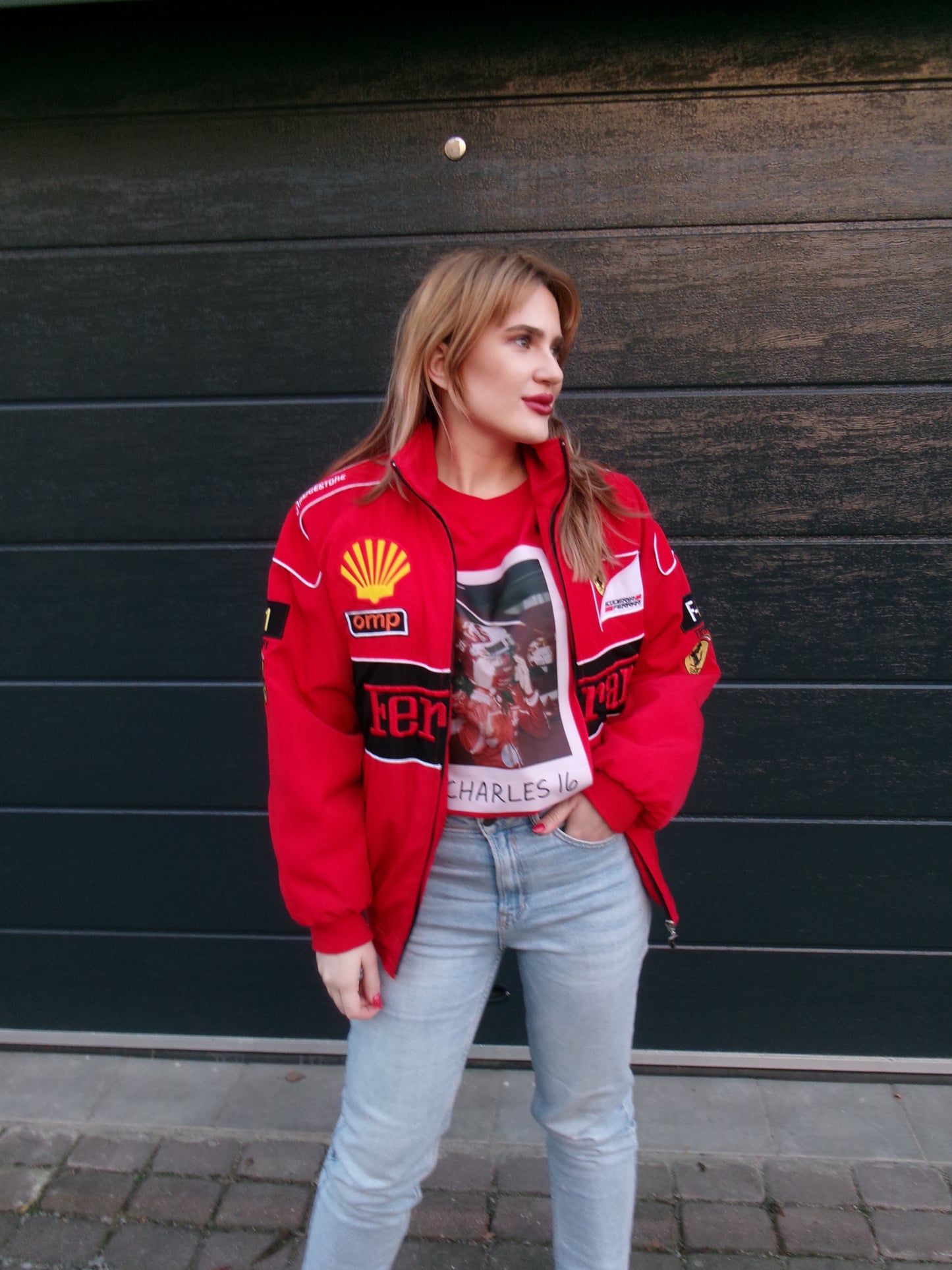 Vintage Ferrari Bomber Jacket