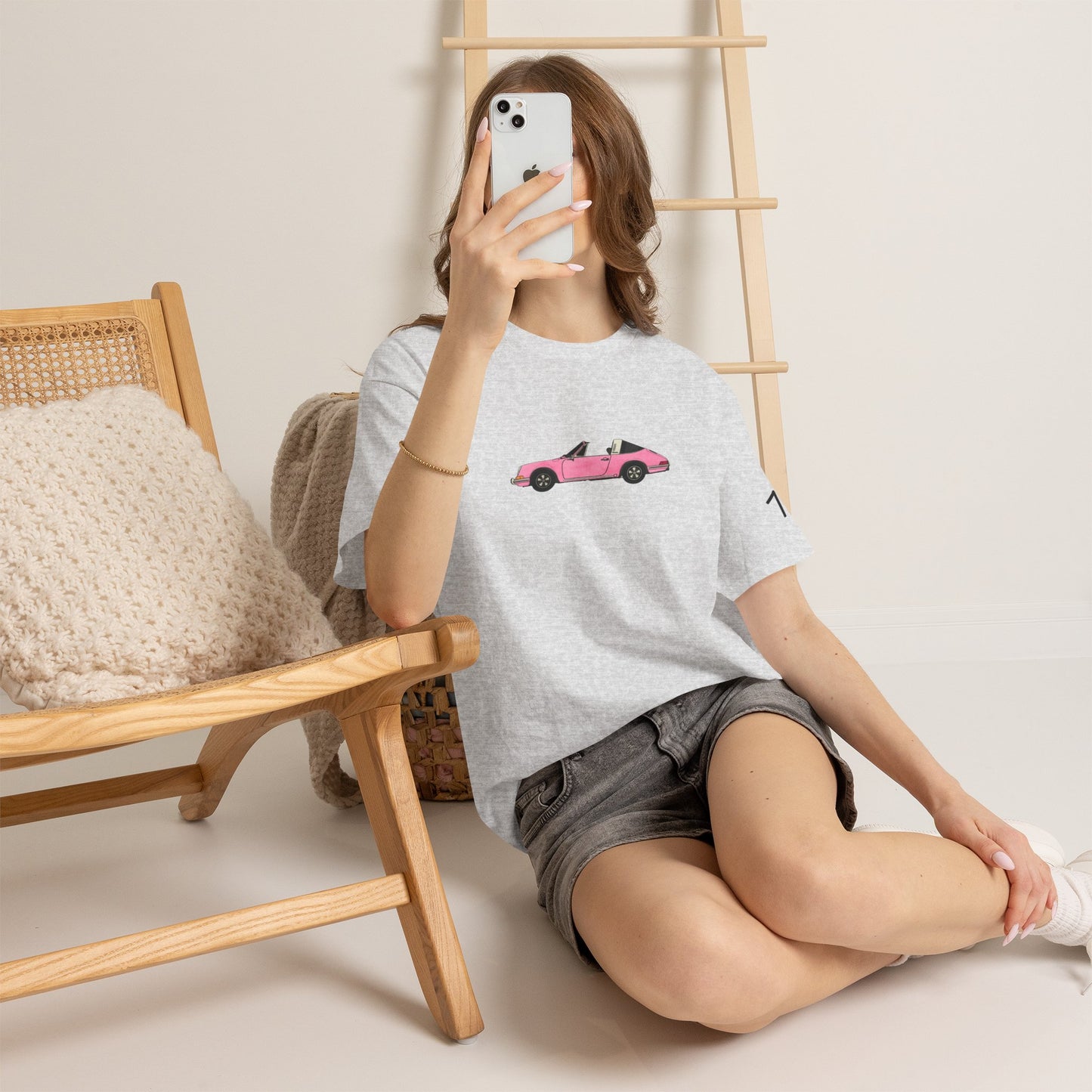 Classic Pink Convertible Car Tee