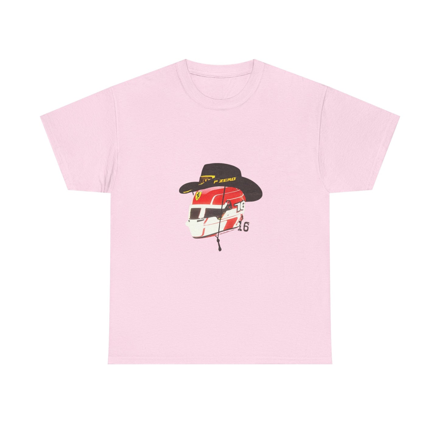 Cowboy Hat Leclerc Inspired Helmet T-Shirt