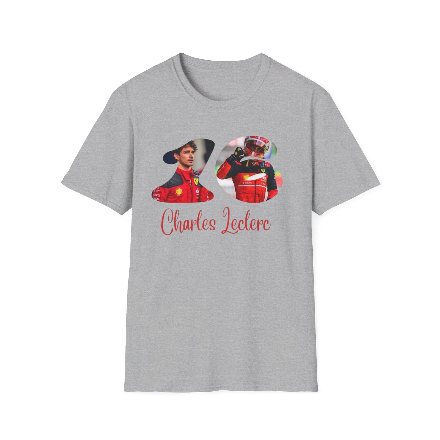 Charles Leclerc Photo Collage T-Shirt | F1 Racing Driver Tee