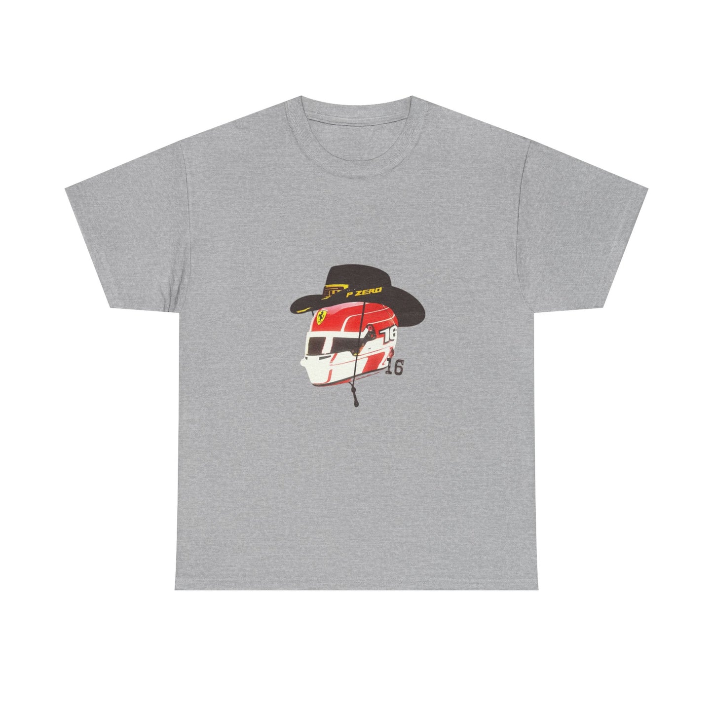 Cowboy Hat Leclerc Inspired Helmet T-Shirt