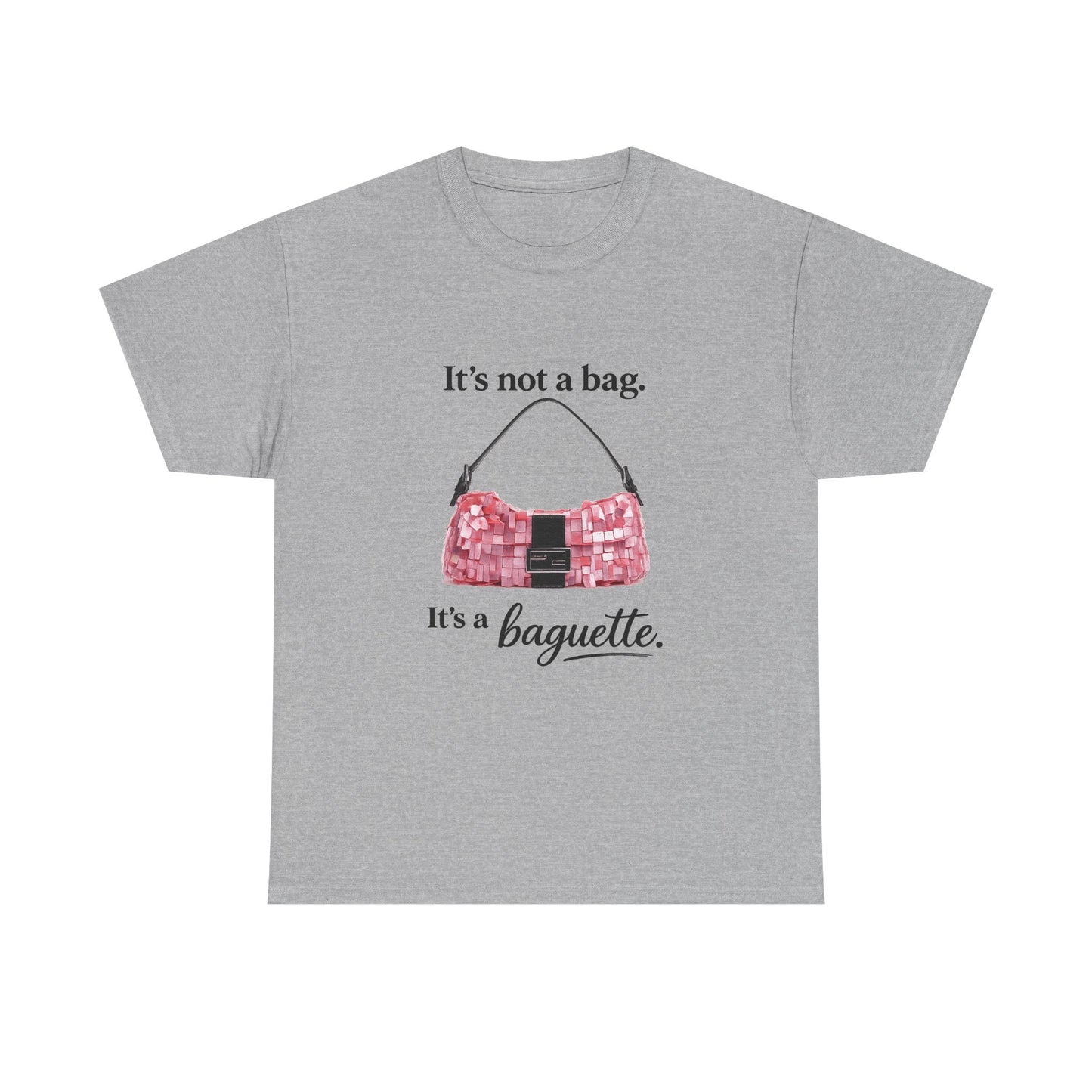 Baguette Purse Graphic Tee – "It's not a bag. It's a baguette." Fashion T‑Shirt