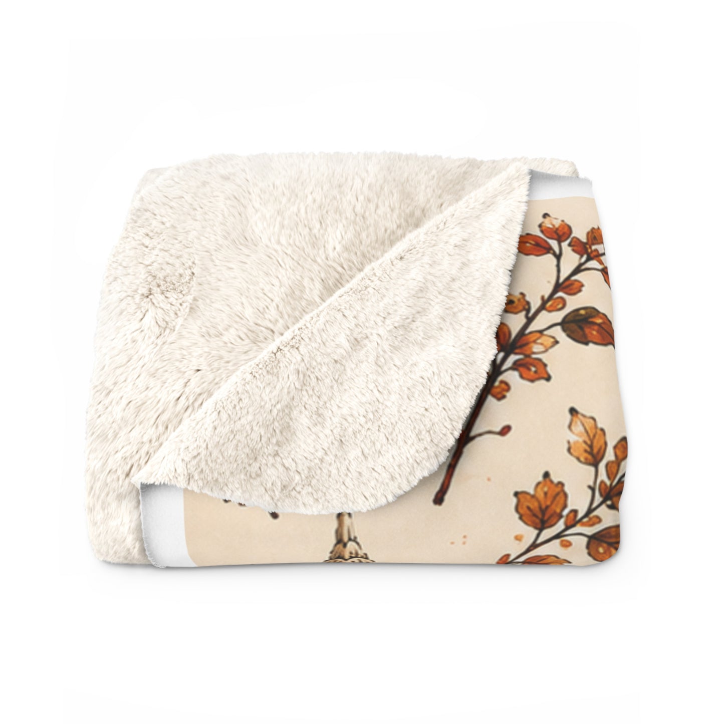 Autumn in New York Sherpa Fleece Blanket