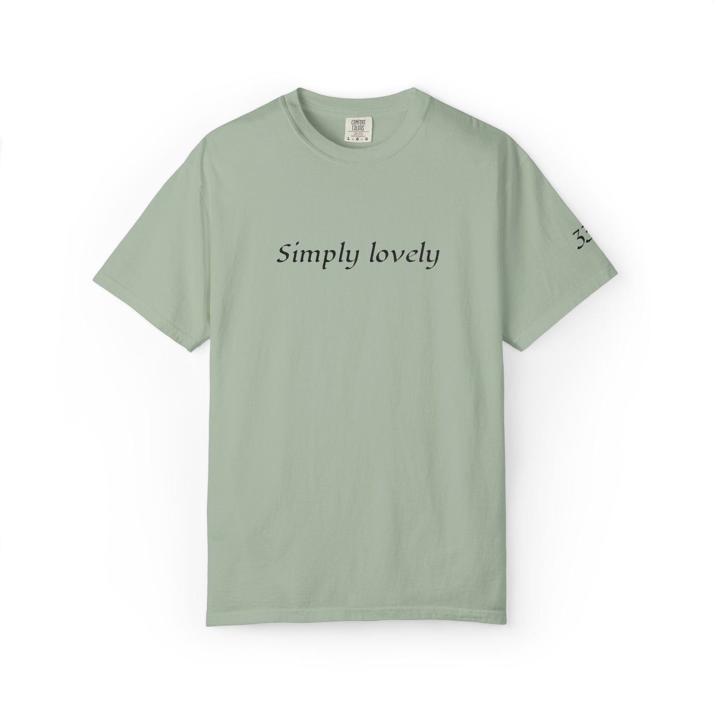 Simply Lovely Emroidered T-Shirt with 333 Angel Number