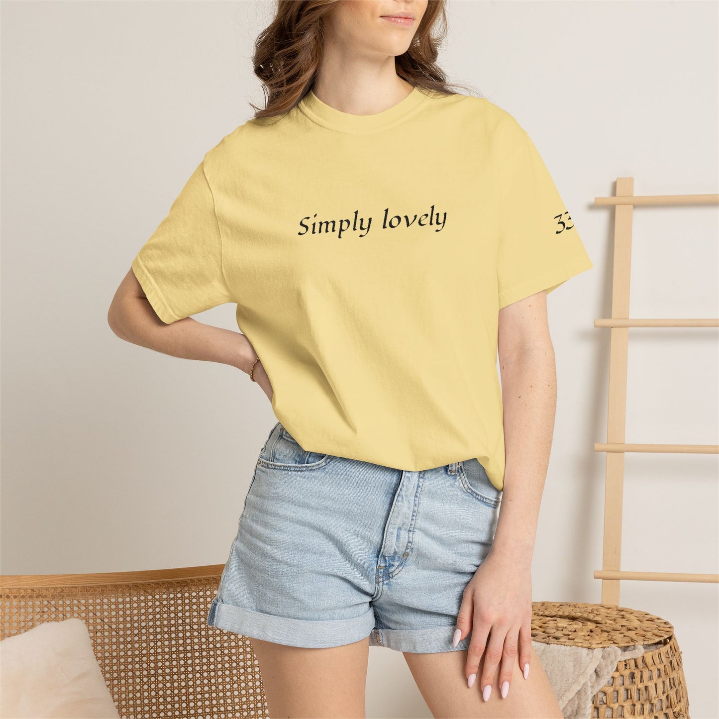Simply Lovely Emroidered T-Shirt with 333 Angel Number