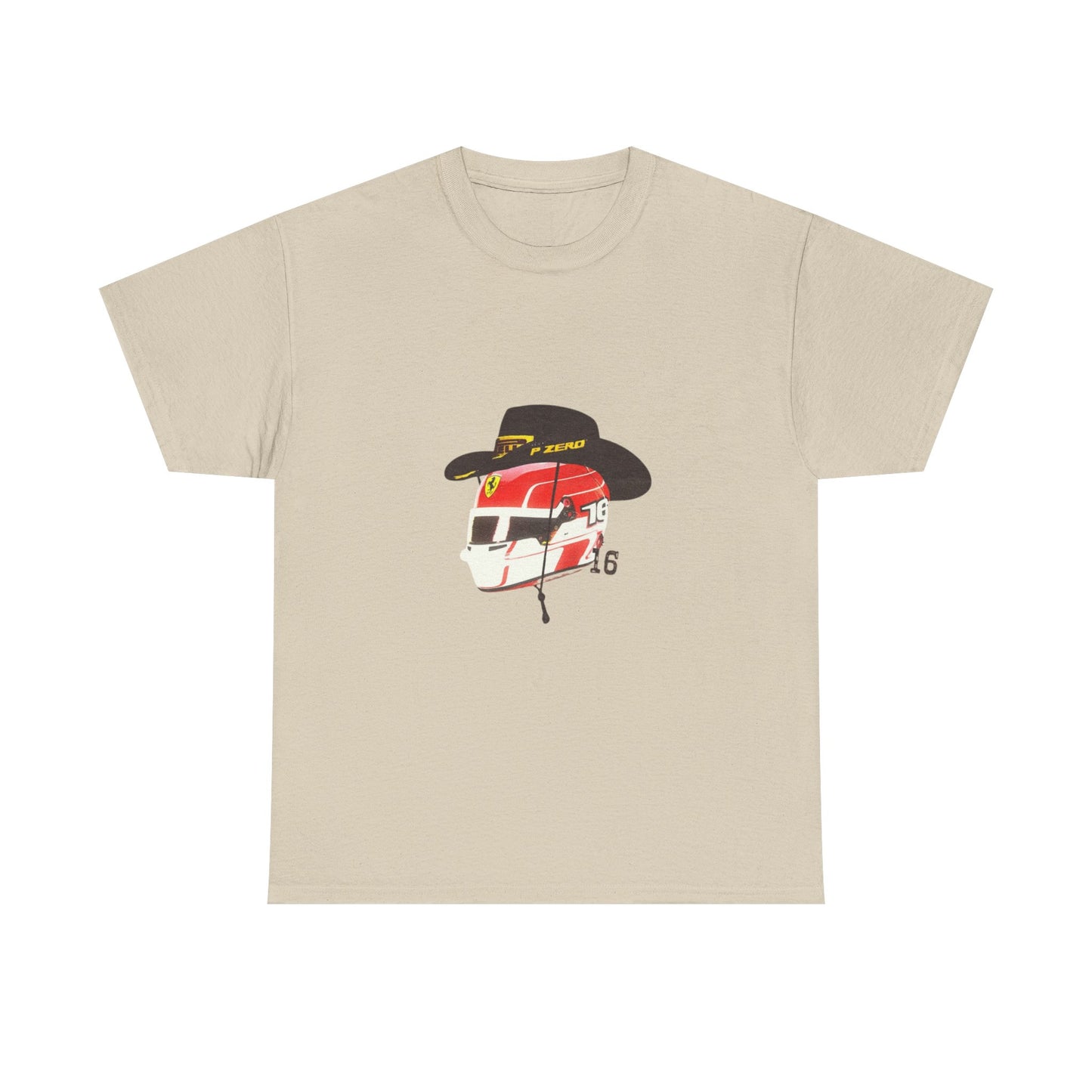 Cowboy Hat Leclerc Inspired Helmet T-Shirt