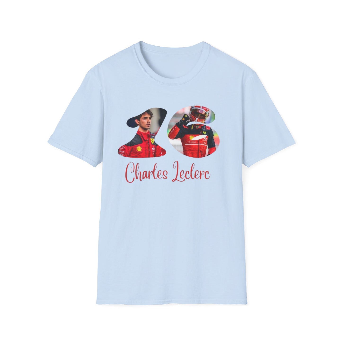 Charles Leclerc Photo Collage T-Shirt | F1 Racing Driver Tee