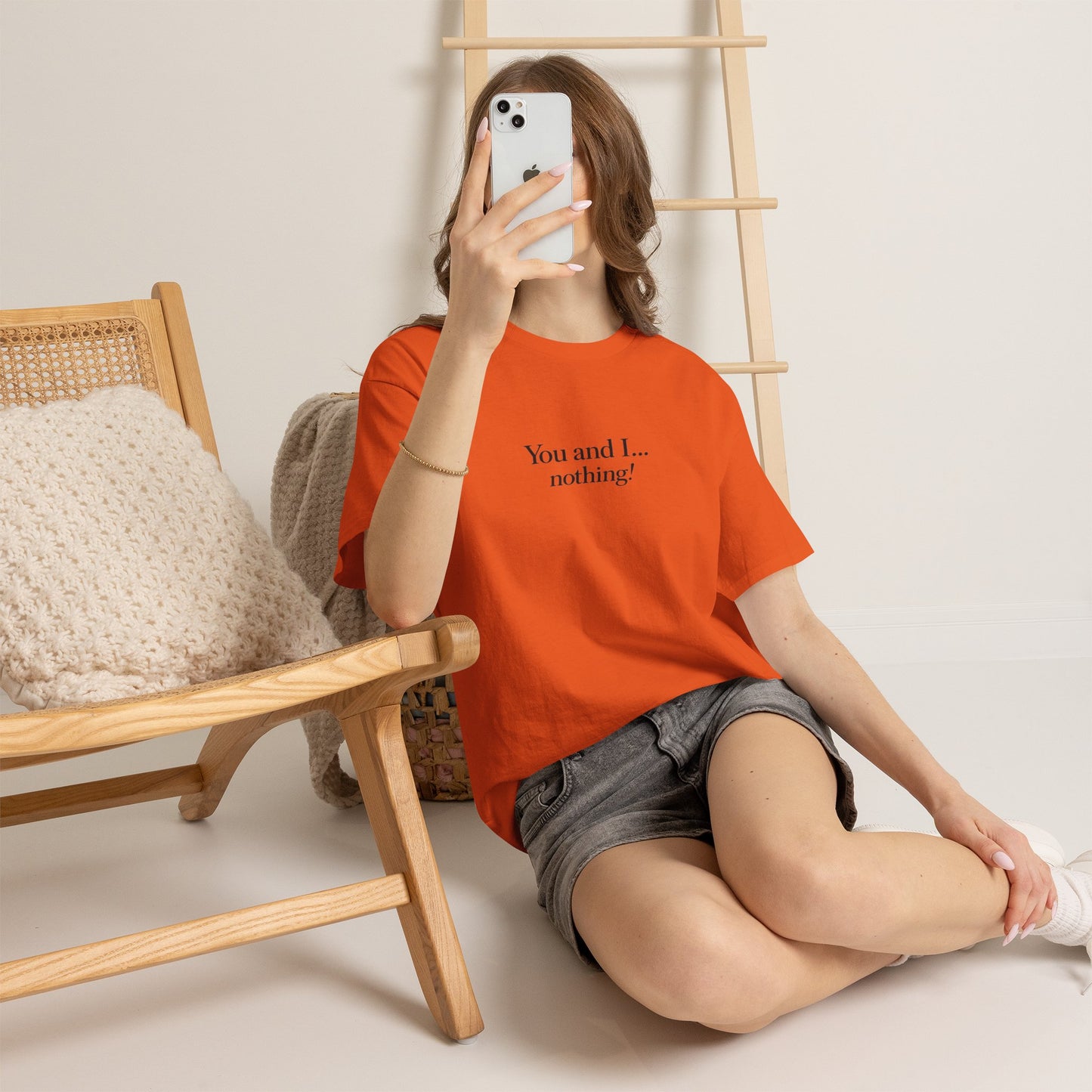 "You and I... nothing!" Minimalist Quote Tee