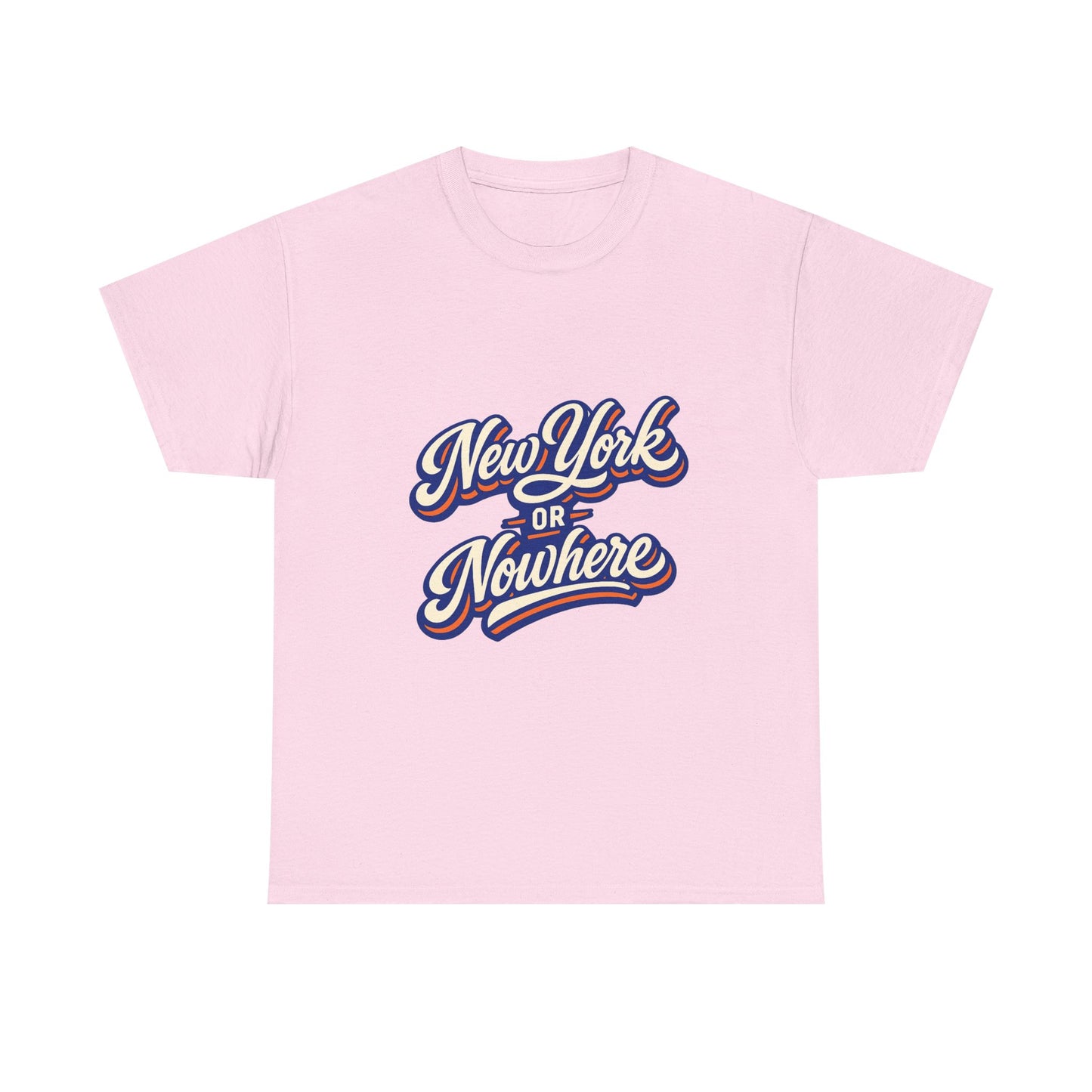New York or Nowhere T-Shirt | Vintage Script NYC Tee