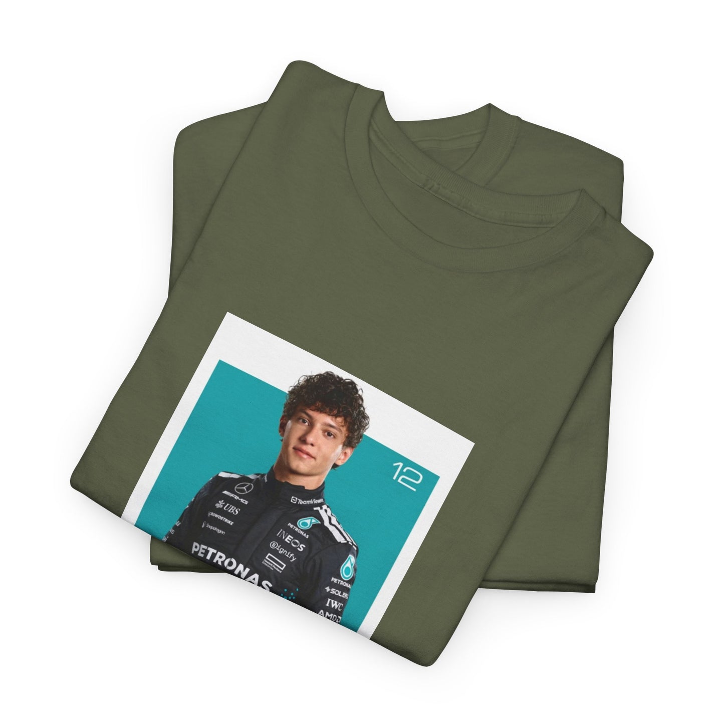 Kimi Antonelli Tee | Motorsport Helmet Graphic, Racing Suit