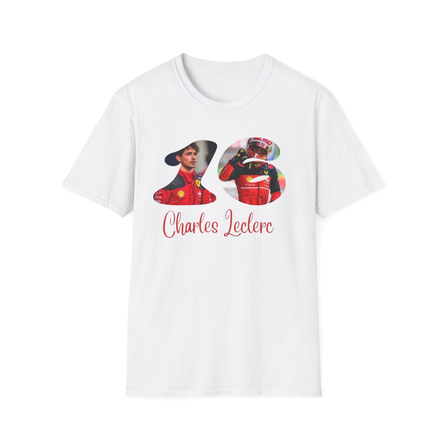 Charles Leclerc Photo Collage T-Shirt | F1 Racing Driver Tee