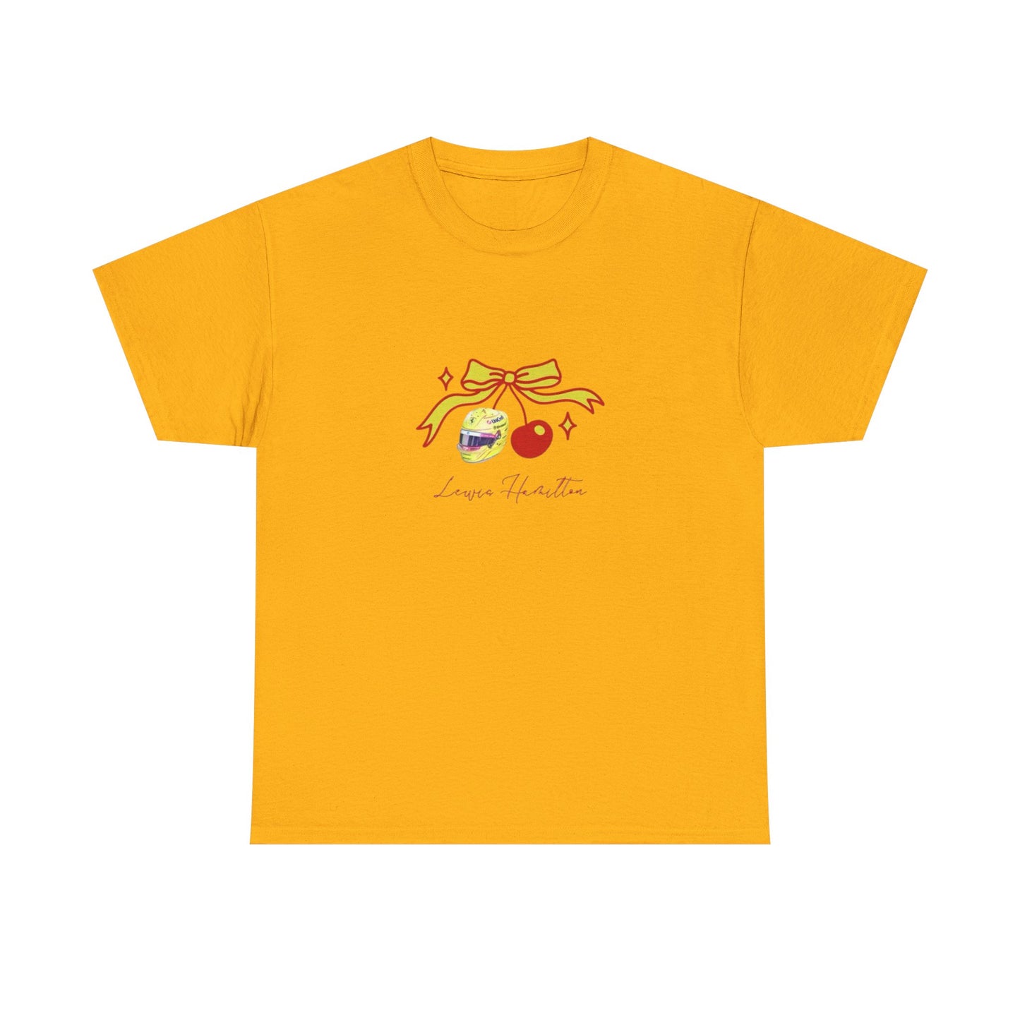 Lewis Hamilton Ribbon Ornament Tee | Cute Glass Baubles Illustration