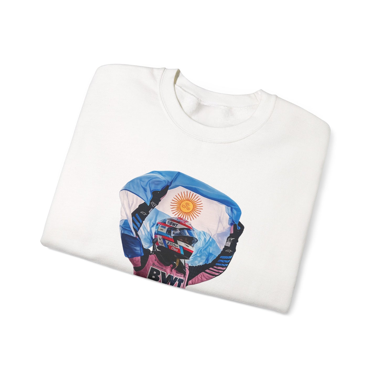 Franco Colapinto With Argentinian Flag Crewneck Sweatshirt