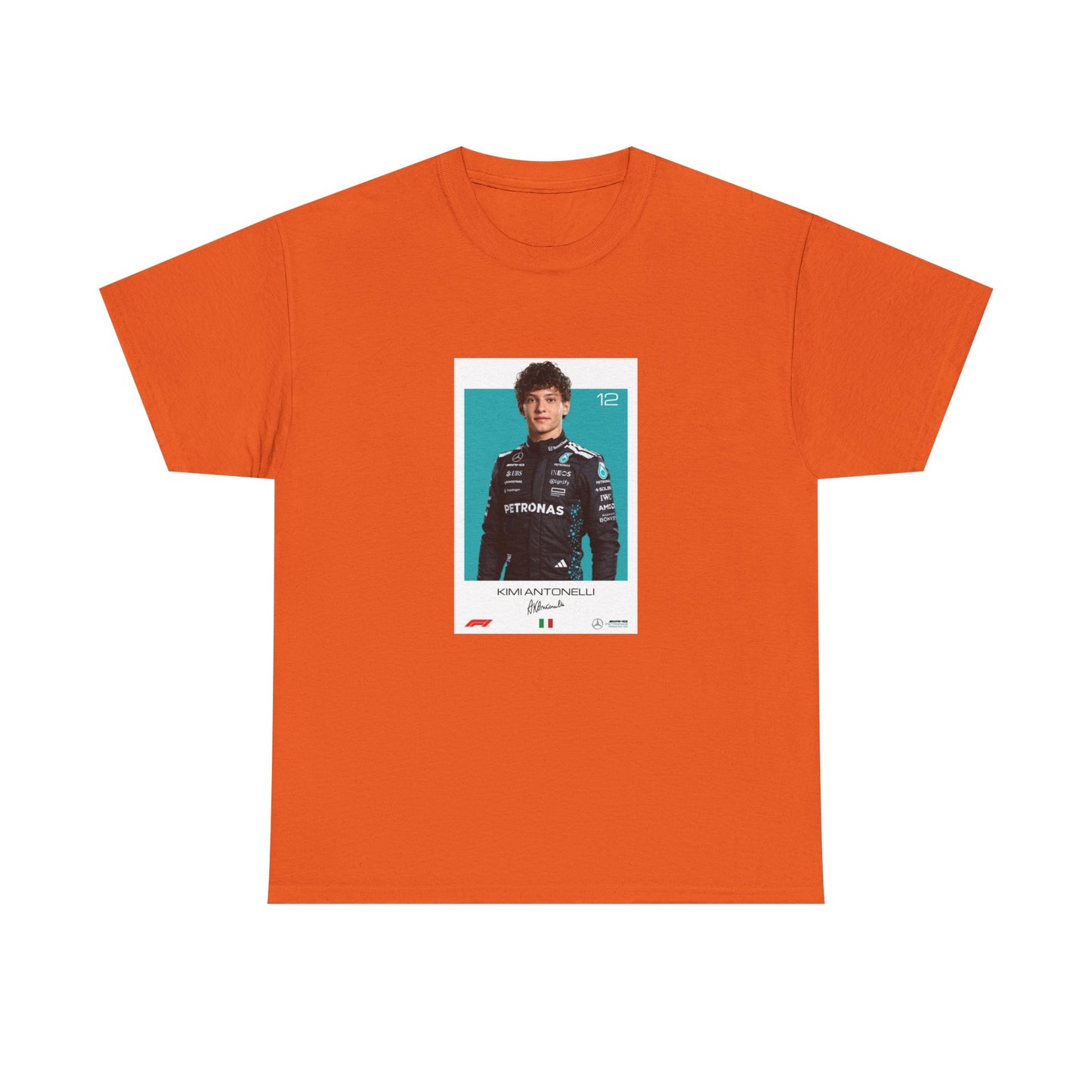 Kimi Antonelli Tee | Motorsport Helmet Graphic, Racing Suit